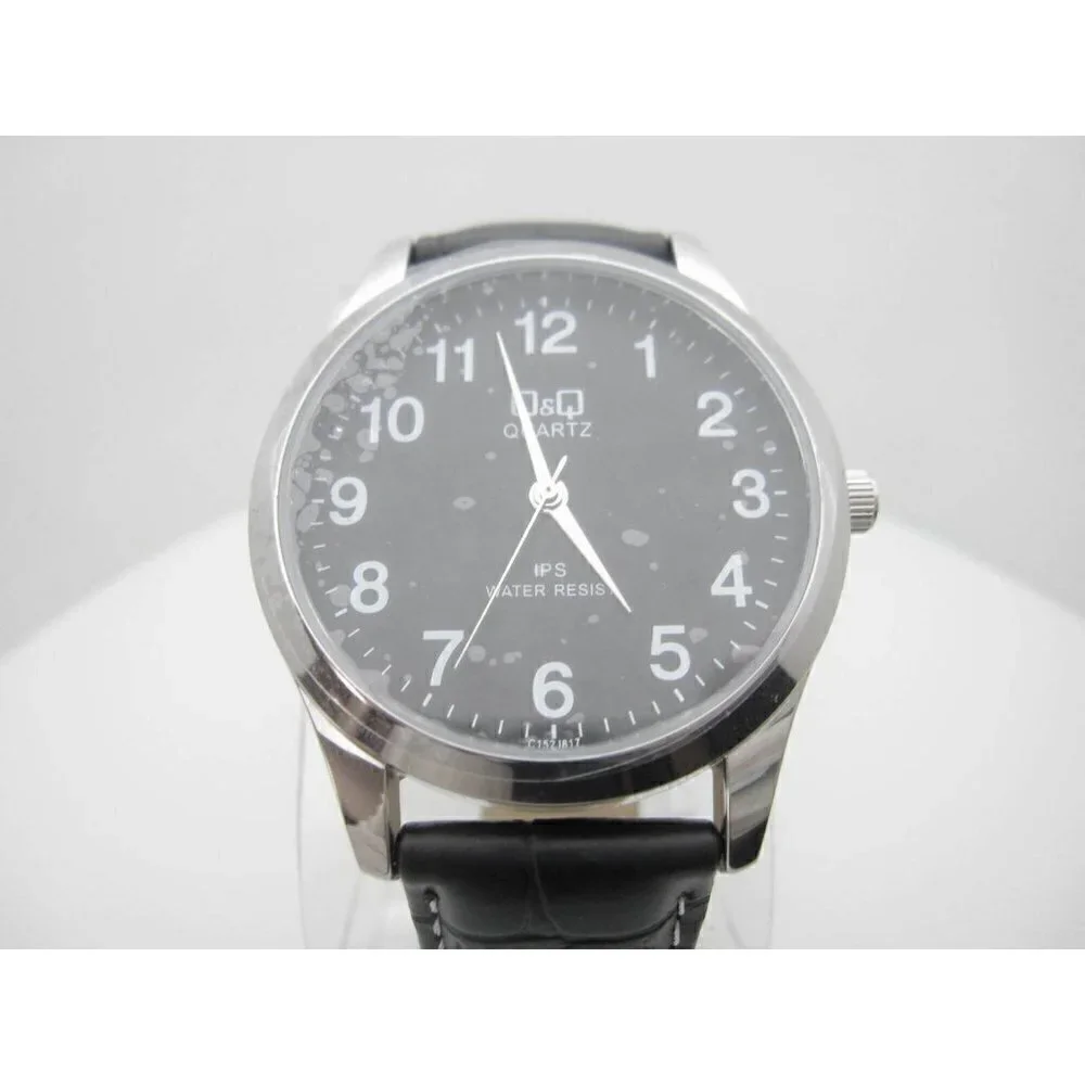 New Q & Q Quartz IPS 3 Bar Water Resistant Analog Dial Casual Watch (B491)